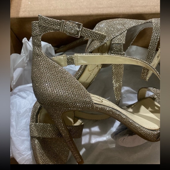 Jessica Simpson Rayli 2 Sparkling Stilettos Heels Size 8 - Picture 11 of 11
